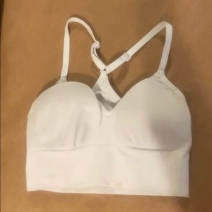 White under armor sports bra